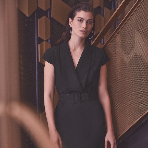 Melanie Lyne Belted Cap Sleeve Dress - Picture 1 of 5